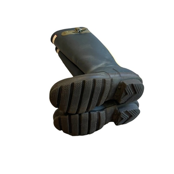 Hunter Women's Black Original Contrast Knee High Rain Boots Size US 5 - Picture 6 of 12